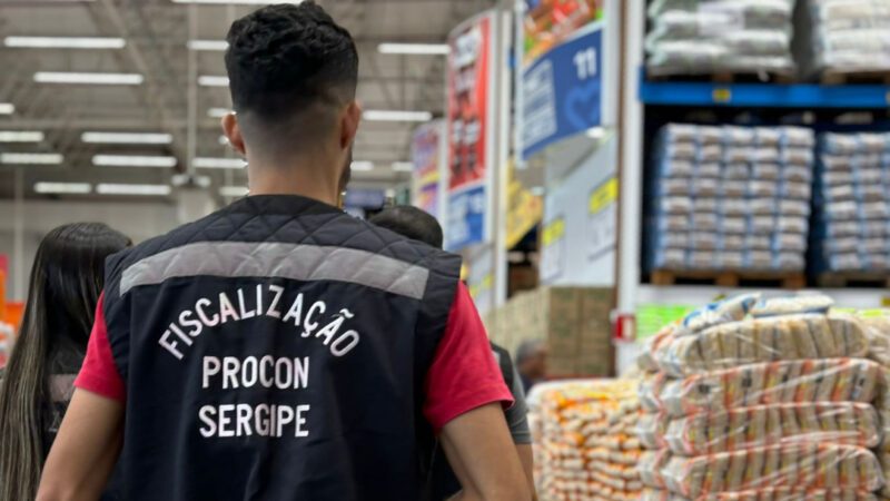 Procon Sergipe inicia monitoramento de preços do arroz em estabelecimentos da capital sergipana