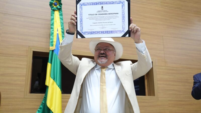 Joaquim Casaca de Couro recebe Título de Cidadania Sergipana