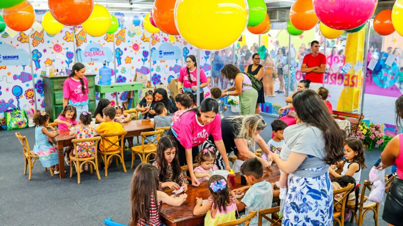 Aquário de Recreação atrai público com brincadeiras lúdicas e criativas na Vila da Criança