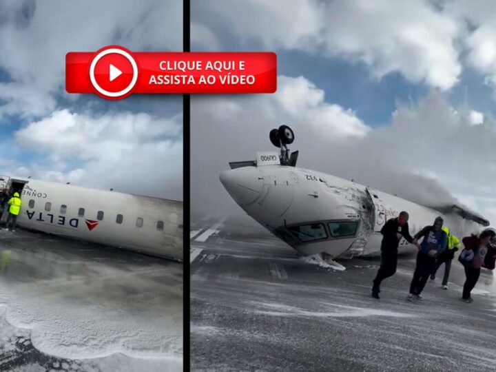 🛬 Pouso ou Pesadelo? Avião Capota ao Chegar em Toronto!