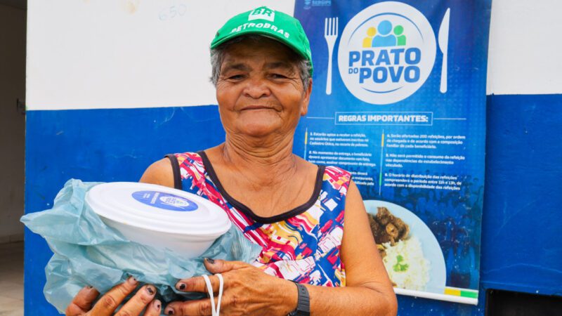 ‘Prato do Povo’ alcança marco de 1 milhão de refeições entregues em Sergipe