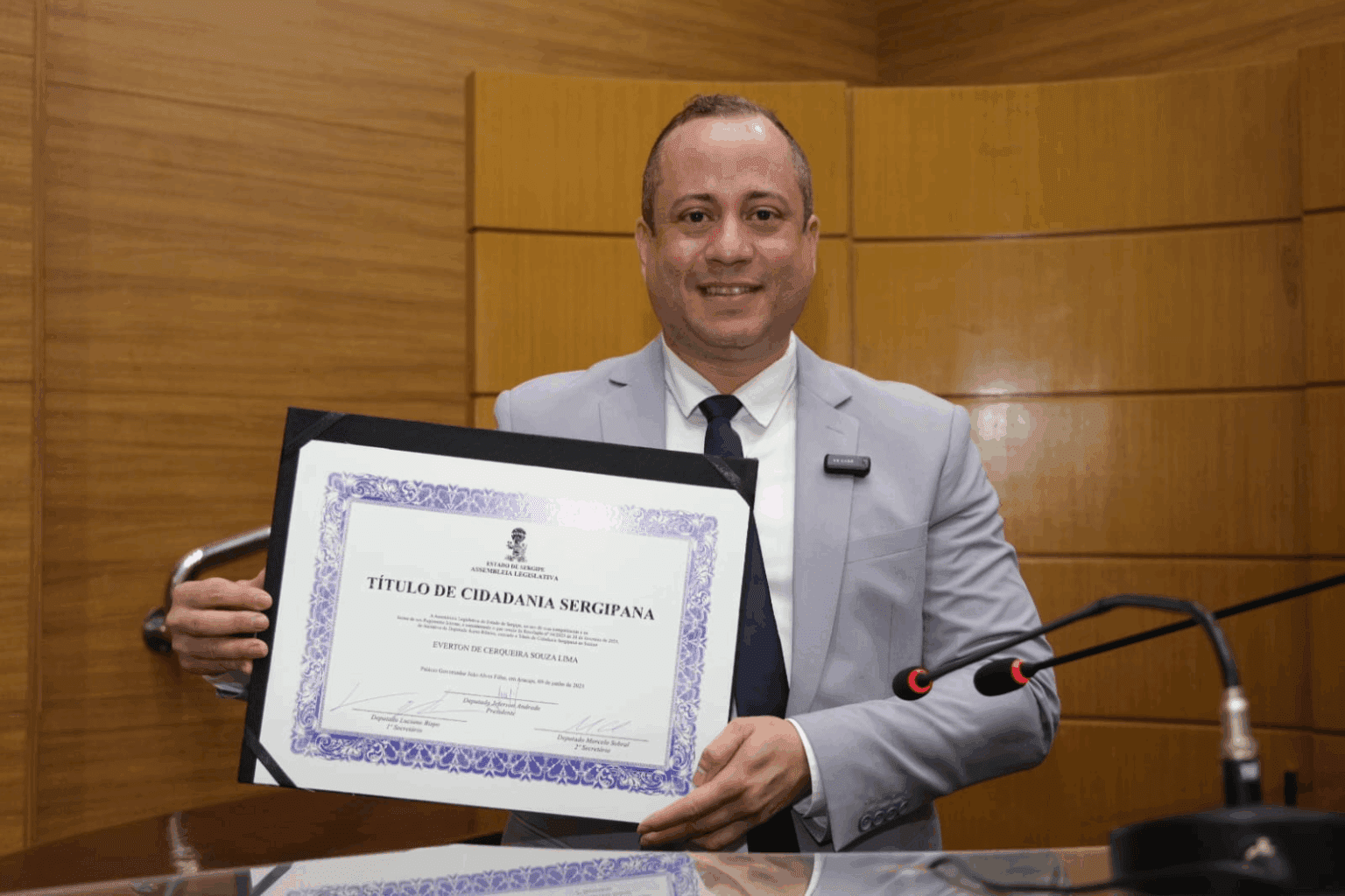 Assembleia Legislativa concede Título de Cidadania Sergipana ao empresário Ton Lima