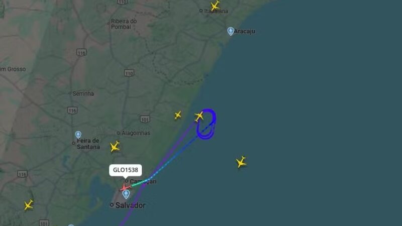 Duas aeronaves deixam de pousar em Aracaju, após falha na iluminação da pista