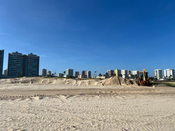 Prefeitura de Aracaju prepara área onde acontecerá o Réveillon dos Sergipanos