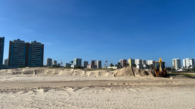 Prefeitura de Aracaju prepara área onde acontecerá o Réveillon dos Sergipanos