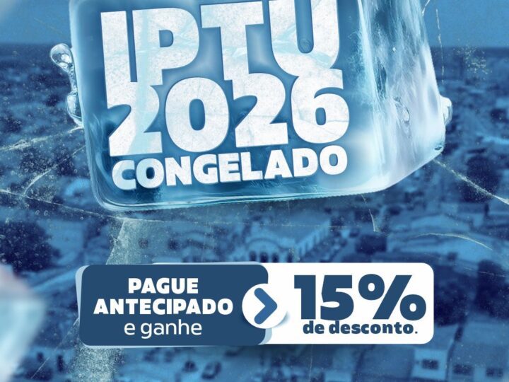 Prefeitura da Barra dos Coqueiros mantém valor do IPTU e oferece 15% de desconto para pagamento antecipado
