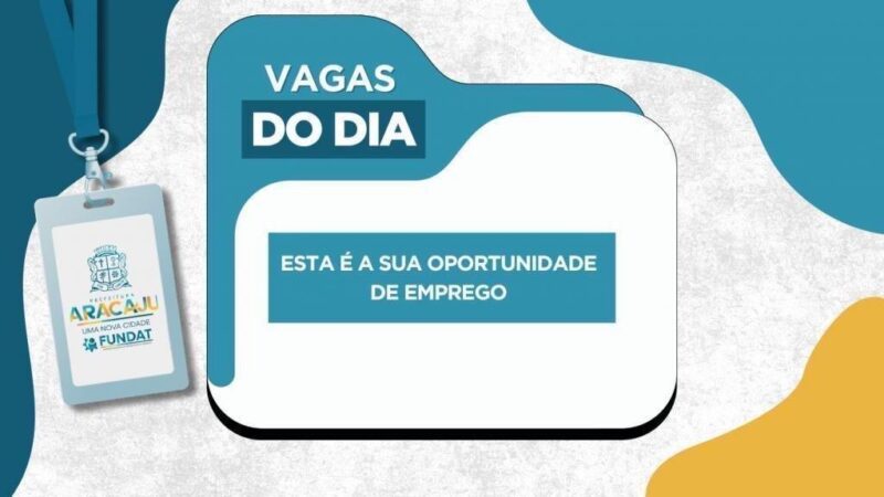 Prefeitura disponibiliza novas vagas de emprego nesta quarta-feira (22)