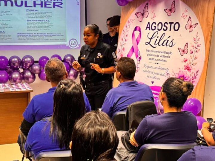 Patrulha Maria da Penha leva diálogo sobre prevenção à violência a empresa de Aracaju