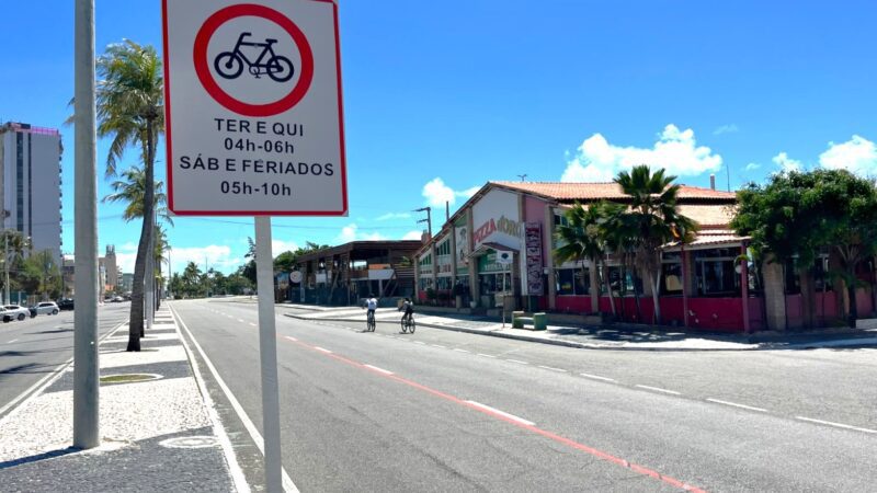 SMTT orienta pedestres a utilizarem calçada durante funcionamento da Área de Proteção ao Ciclista