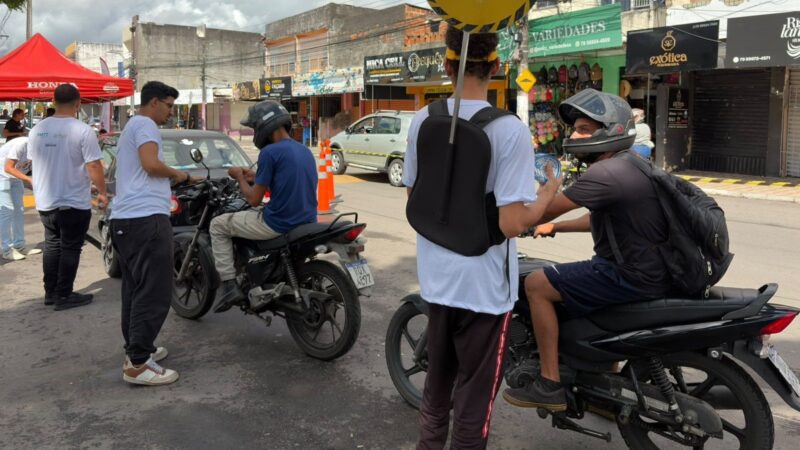 Semana Nacional de Trânsito ganha blitz educativa no Santos Dumont
